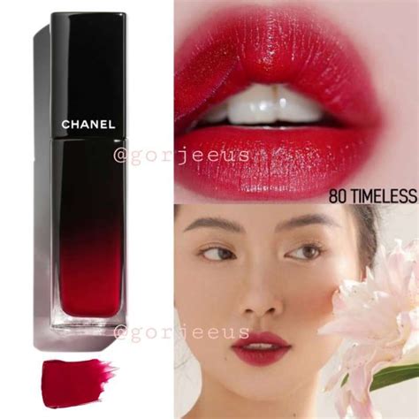 chanel rouge allure laque 80 timeless